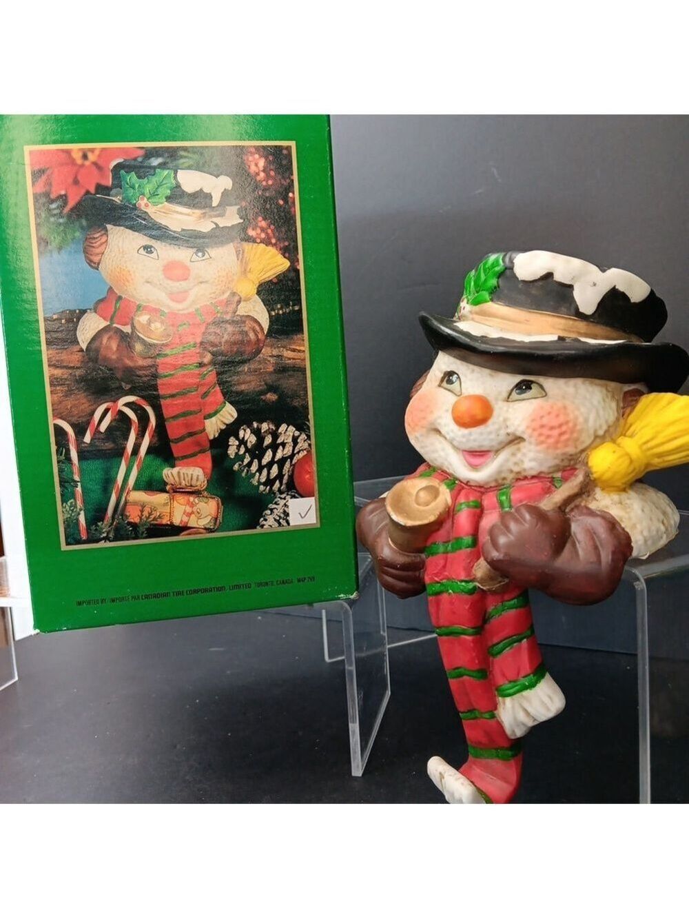 Traditions Porcelain Christmas SNOWMAN Decorative Box Perfect for Holidays